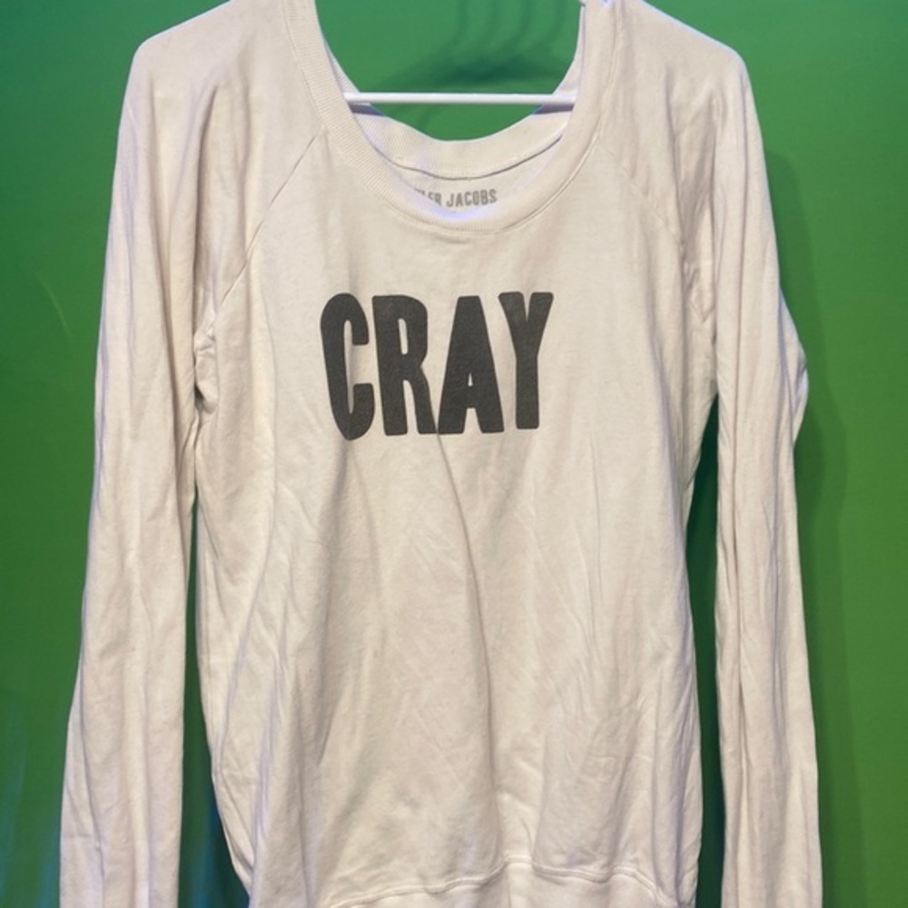 Tyler Jacobs Size xs CRAY long sleeve sweat shirt